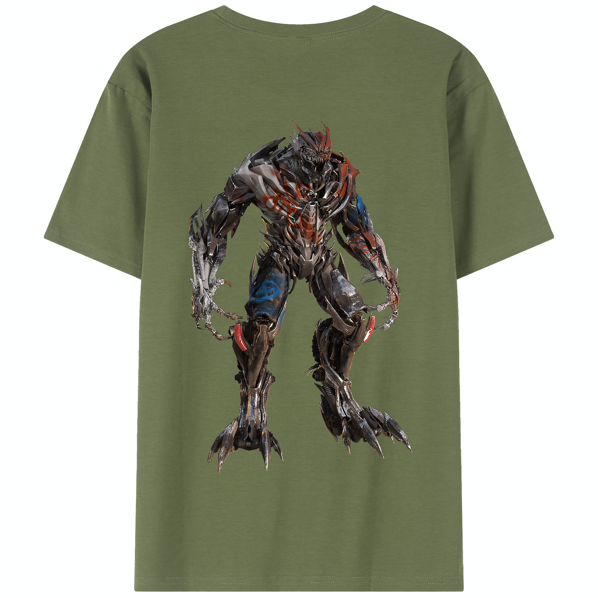 （画像用） Transformers トランスフォーマー 綿100％半袖Tシャツ（背面プリント）